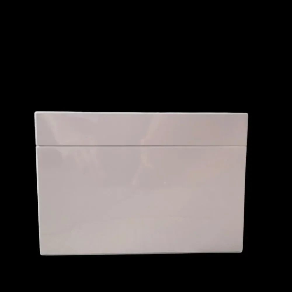 Pastel Pink Jewelry Box Organizer with Acrylic Handle 10.25